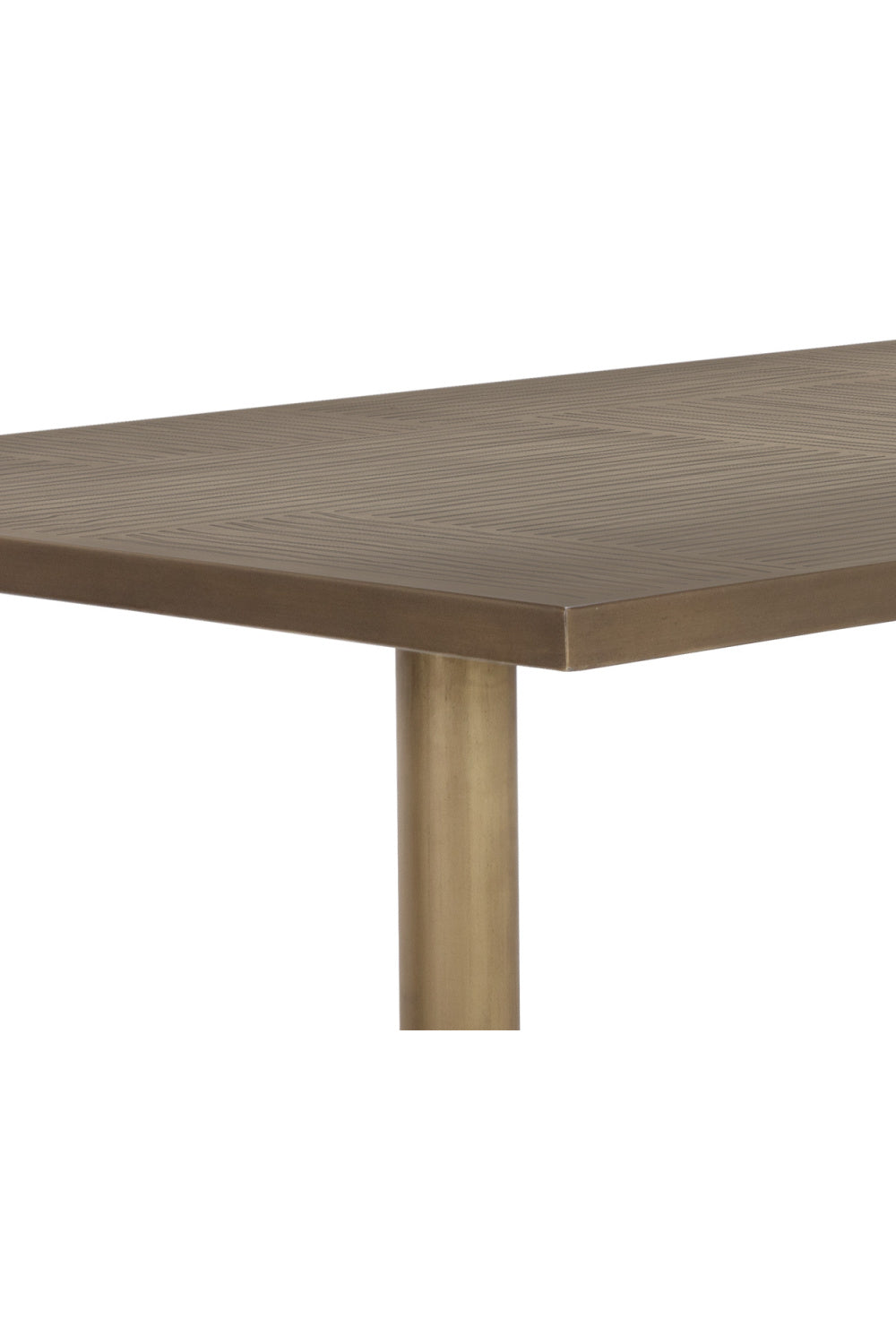   Modern European furniture - Antique Brass Rectangular Bar Table - www.oroa.com | Oroa.com