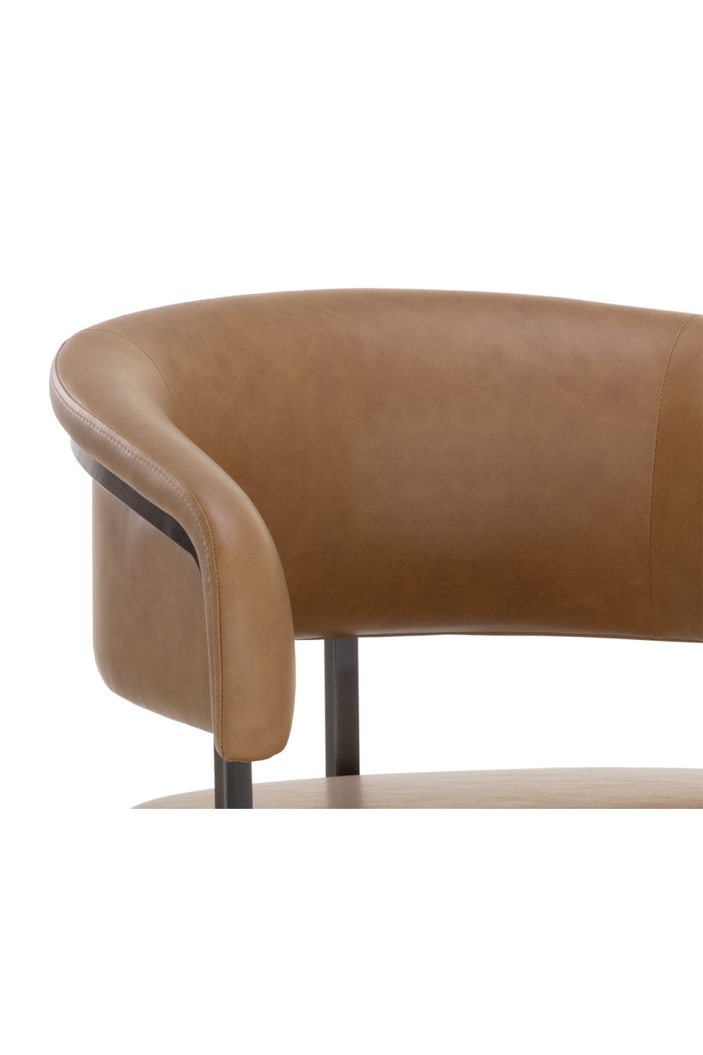   Modern European furniture - Brown Cantilevered Counter Stool - www.oroa.com | Oroa.com