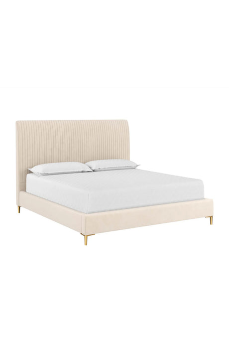   Modern European furniture - Vertical-Tufted Queen Bed - www.oroa.com | Oroa.com