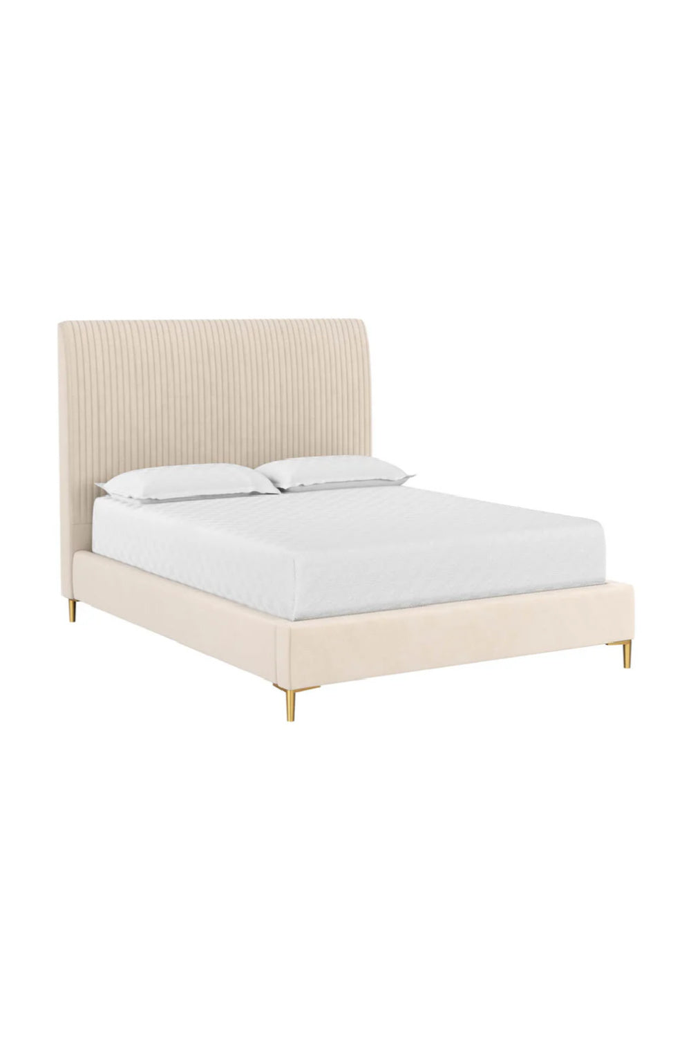   Modern European furniture - Vertical-Tufted Queen Bed - www.oroa.com | Oroa.com