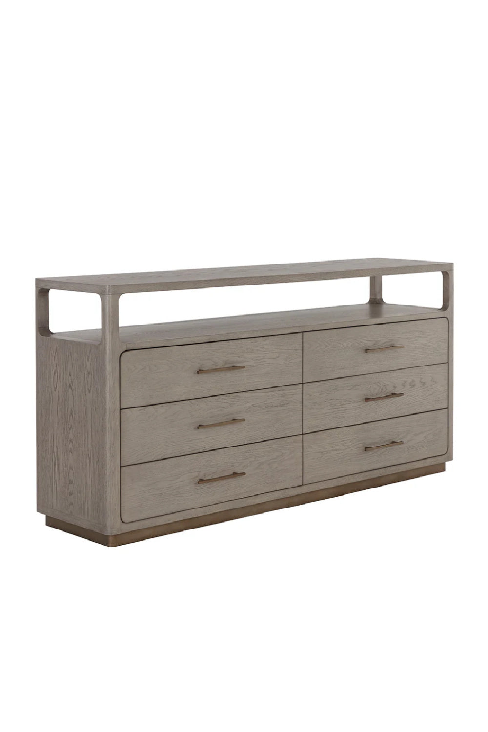   Modern European furniture - 6-Drawer Oak Veneer Dresser - www.oroa.com | Oroa.com