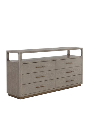   Modern European furniture - 6-Drawer Oak Veneer Dresser - www.oroa.com | Oroa.com
