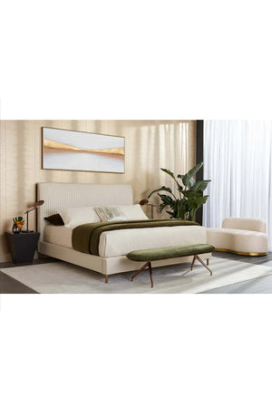   Modern European furniture - Vertical-Tufted Queen Bed - www.oroa.com | Oroa.com