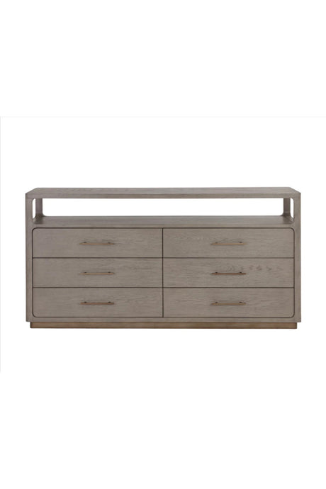   Modern European furniture - 6-Drawer Oak Veneer Dresser - www.oroa.com | Oroa.com