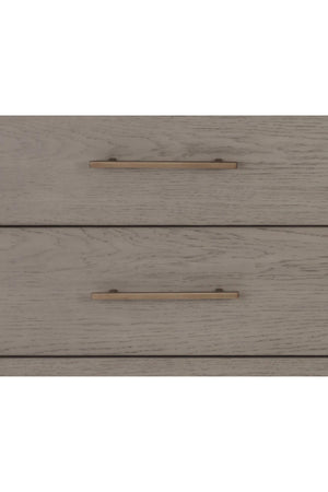   Modern European furniture - 6-Drawer Oak Veneer Dresser - www.oroa.com | Oroa.com