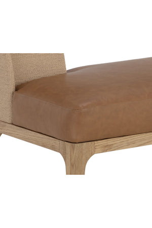   Modern European furniture - Brown Leather Seat Banquette - www.oroa.com | Oroa.com