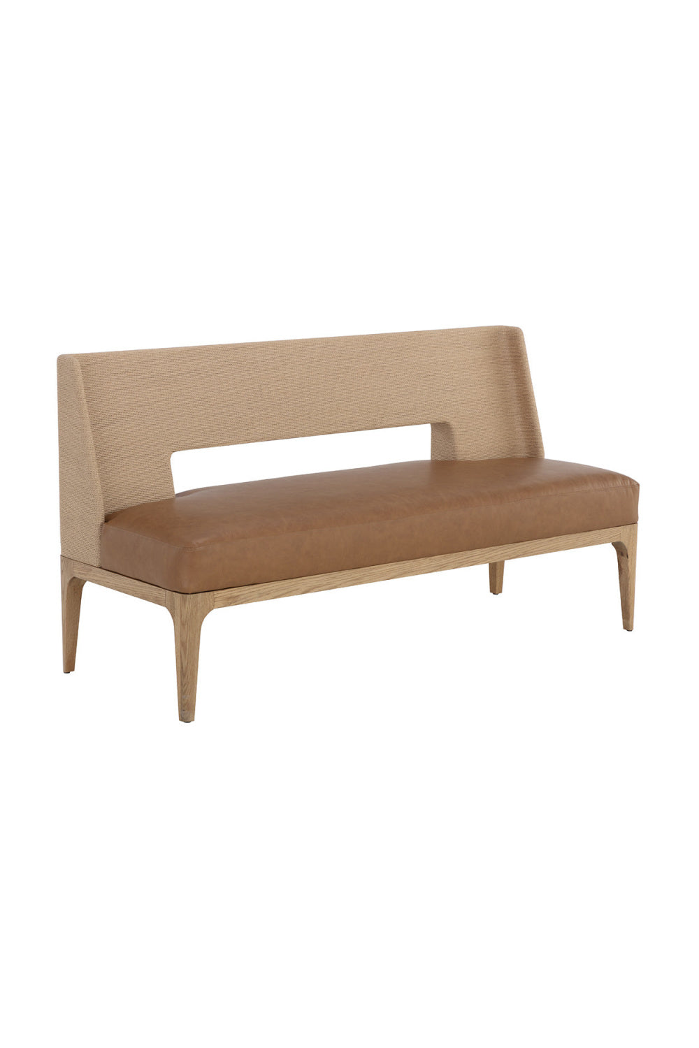   Modern European furniture - Brown Leather Seat Banquette - www.oroa.com | Oroa.com