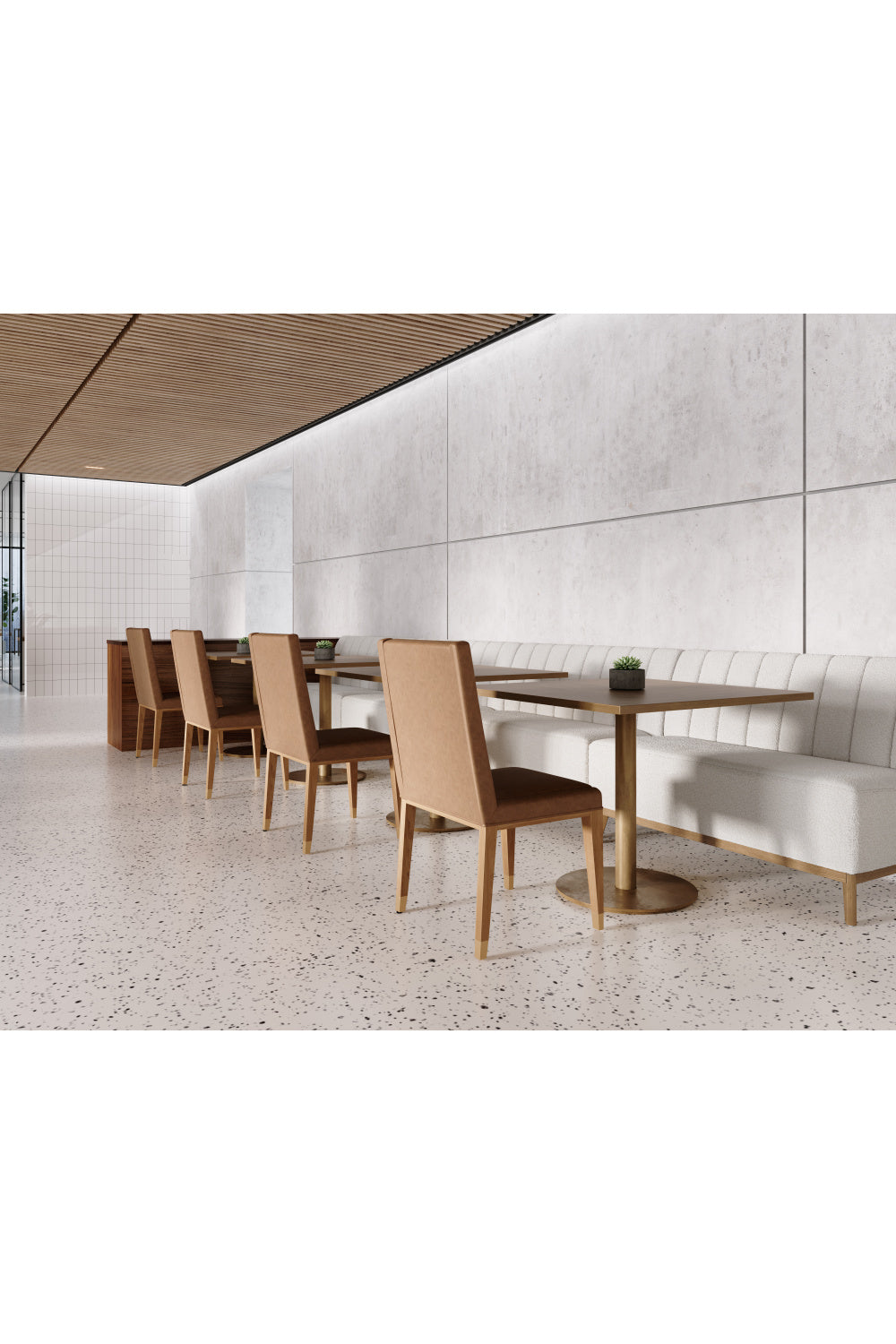  Modern European furniture - Rustic Oak Base Dining Chairs (2) - www.oroa.com | Oroa.com