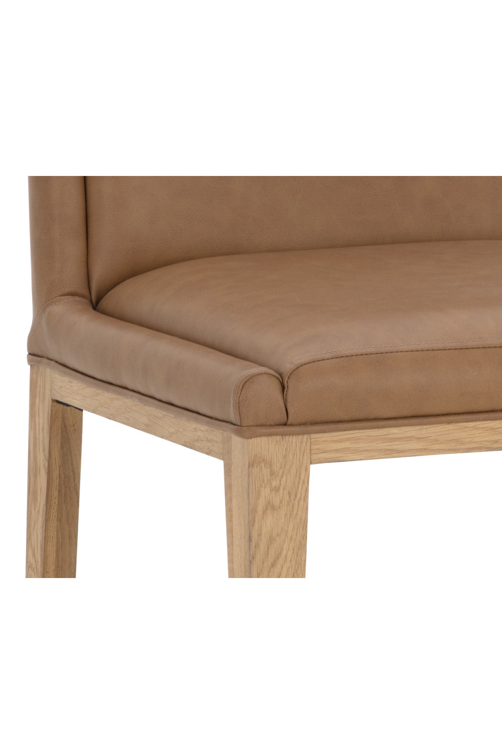  Modern European furniture - Rustic Oak Base Dining Chairs (2) - www.oroa.com | Oroa.com
