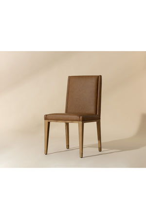   Modern European furniture - Rustic Oak Base Dining Chairs (2) - www.oroa.com | Oroa.com