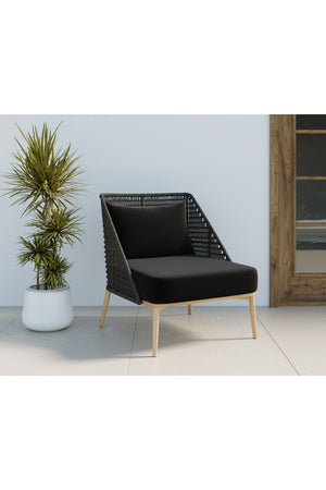   Modern European furniture - Woven Back Indoor/Outdoor Lounge Chair - www.oroa.com | Oroa.com