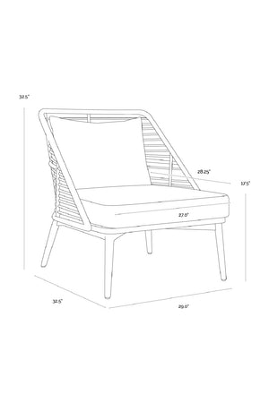   Modern European furniture - Woven Back Indoor/Outdoor Lounge Chair - www.oroa.com | Oroa.com
