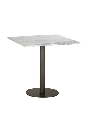   Modern European furniture - Square White Marble Bistro Table L - www.oroa.com | Oroa.com