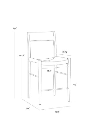   Modern European furniture - Natural Rope Seat Counter Stool - www.oroa.com | Oroa.com