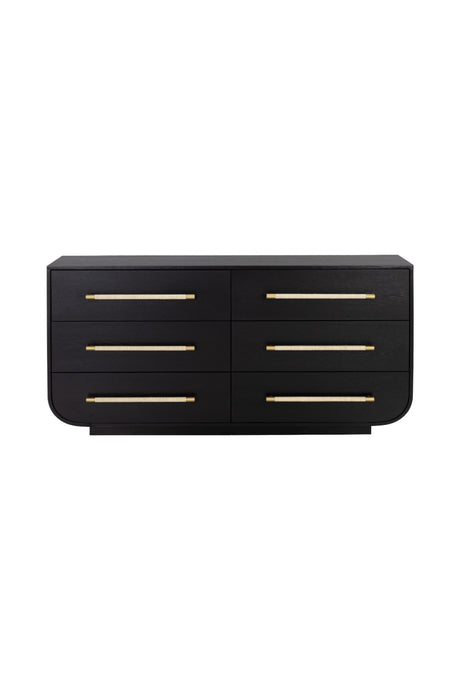   Modern European furniture - Black Oak 6-Drawer Dresser - www.oroa.com | Oroa.com