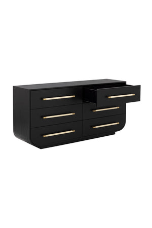  Modern European furniture - Black Oak 6-Drawer Dresser - www.oroa.com | Oroa.com