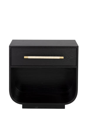   Modern European furniture - Modern Oak Curved Nightstand - www.oroa.com | Oroa.com