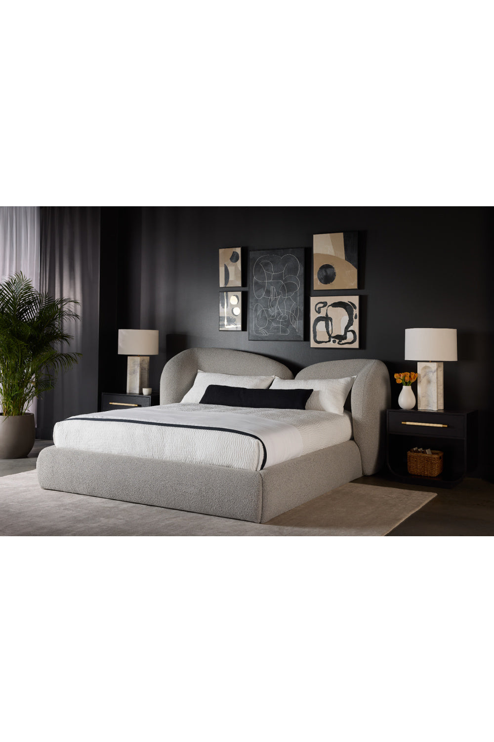   Modern European furniture - Modern Oak Curved Nightstand - www.oroa.com | Oroa.com