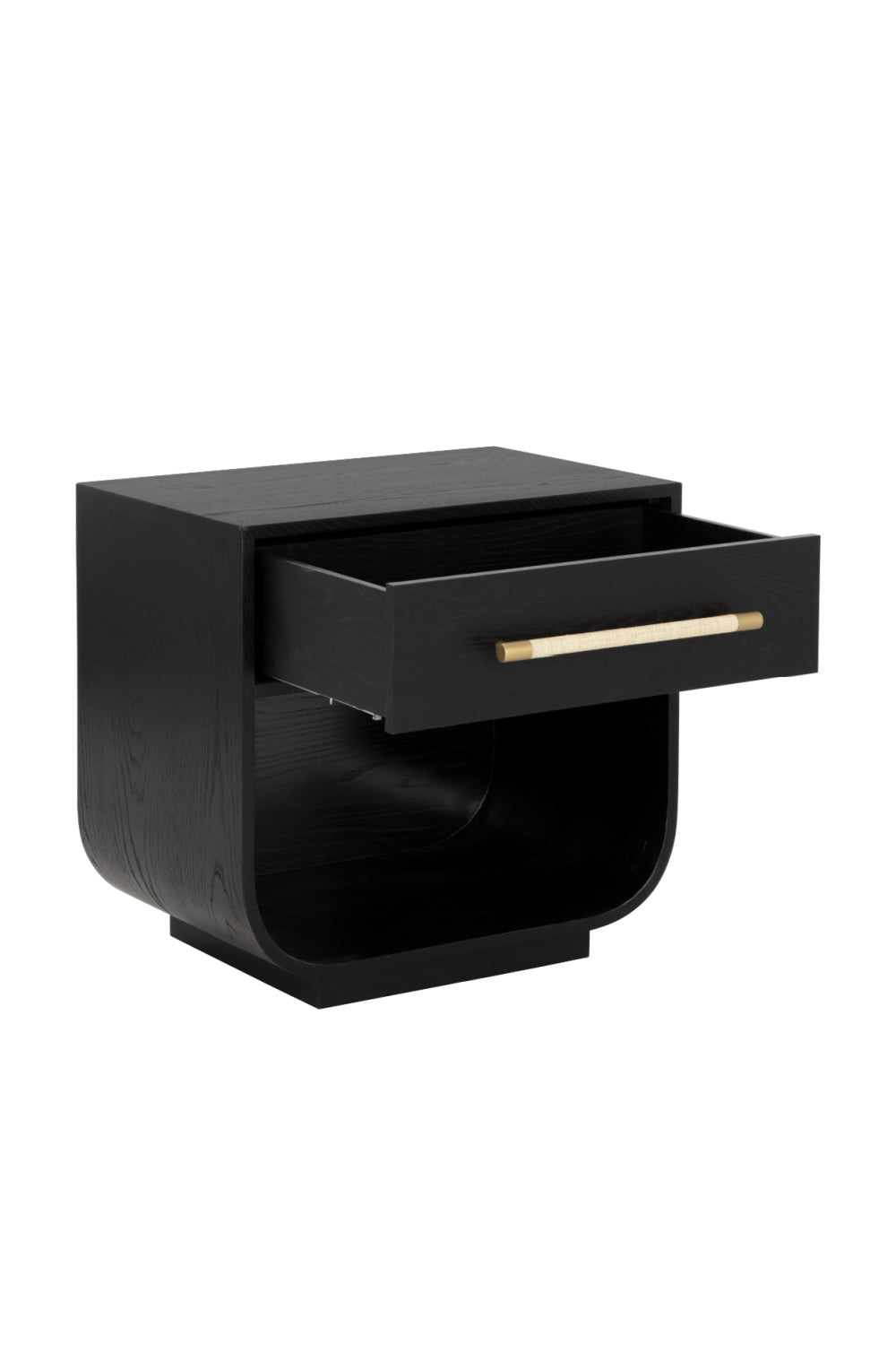   Modern European furniture - Modern Oak Curved Nightstand - www.oroa.com | Oroa.com