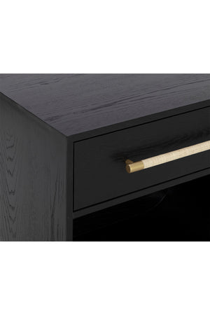   Modern European furniture - Modern Oak Curved Nightstand - www.oroa.com | Oroa.com