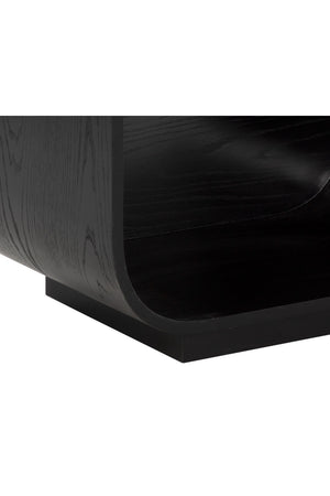   Modern European furniture - Modern Oak Curved Nightstand - www.oroa.com | Oroa.com