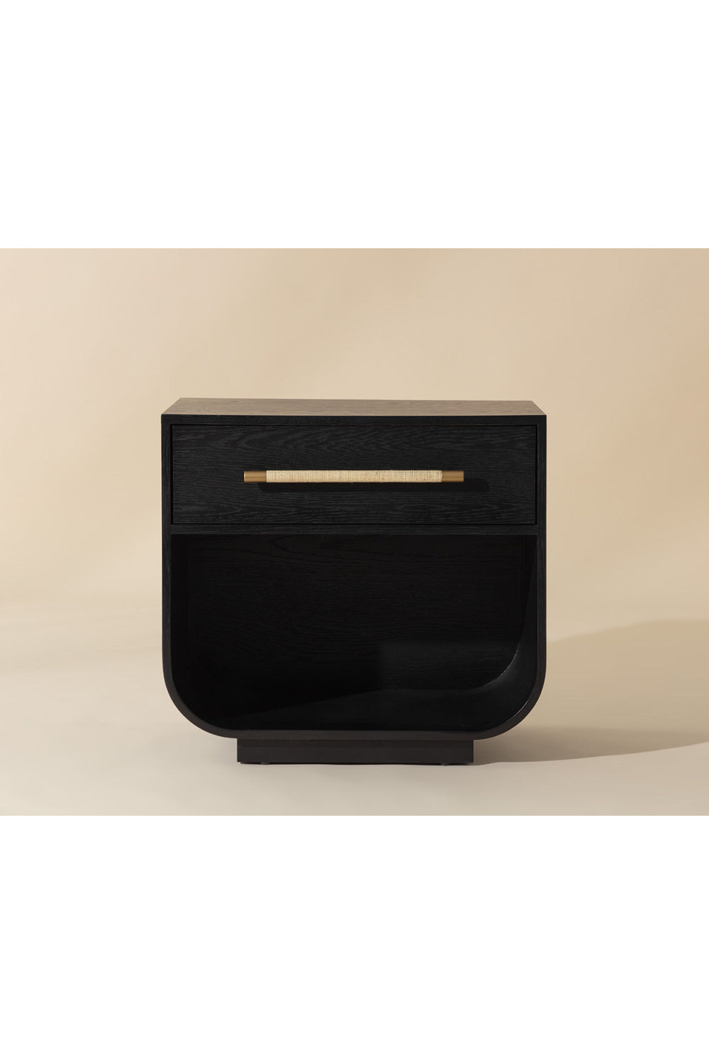   Modern European furniture - Modern Oak Curved Nightstand - www.oroa.com | Oroa.com