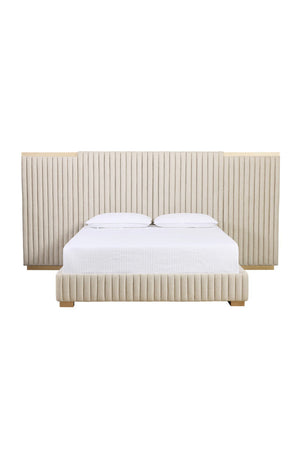   Modern European furniture - Channeled Panel Headboard King Bed - www.oroa.com | Oroa.com