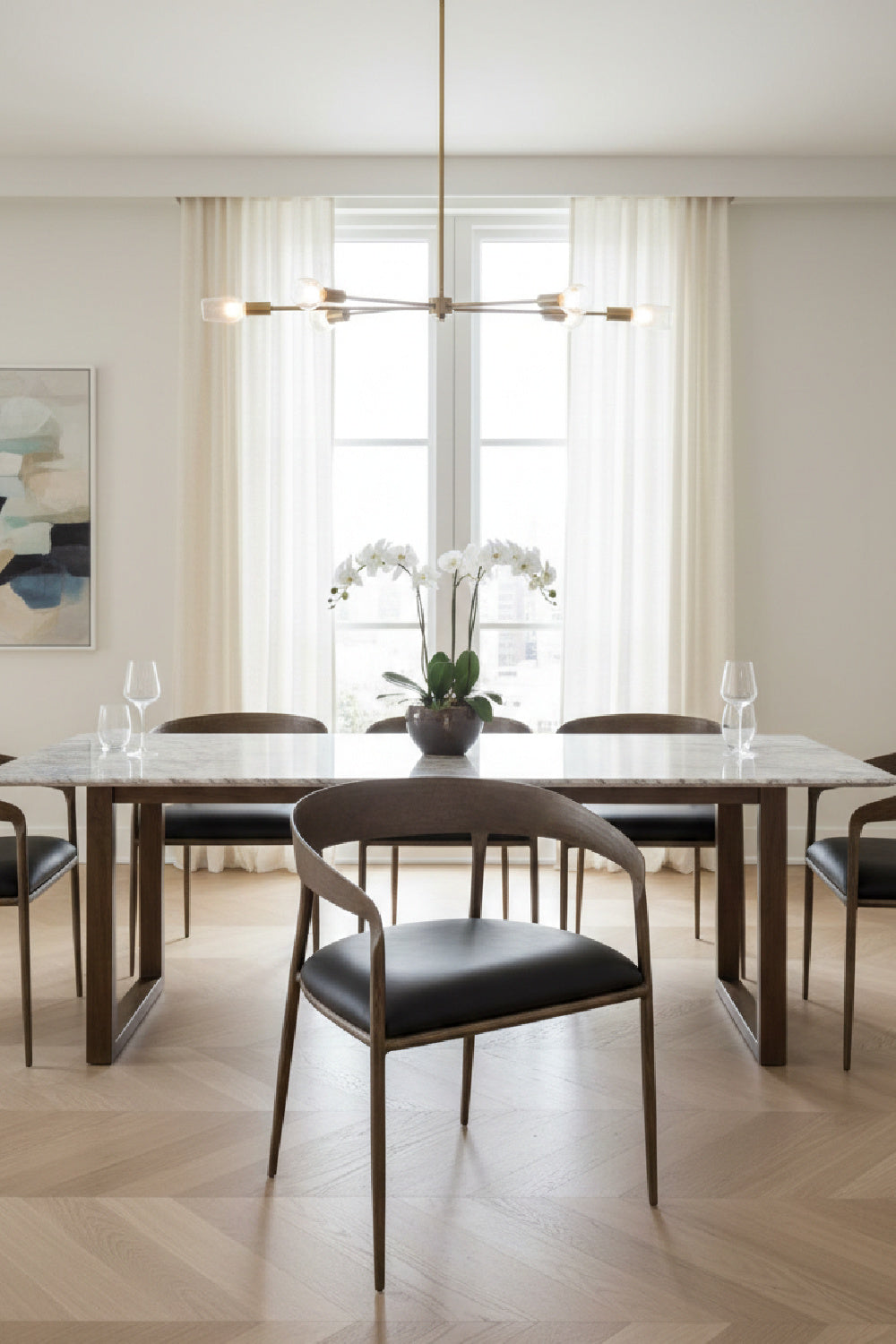  Modern European furniture - Antique Brass Framed Dining Chair - www.oroa.com | Oroa.com