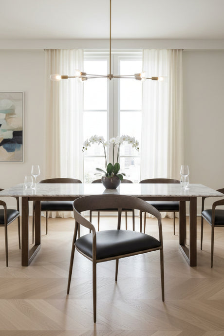   Modern European furniture - Antique Brass Framed Dining Chair - www.oroa.com | Oroa.com