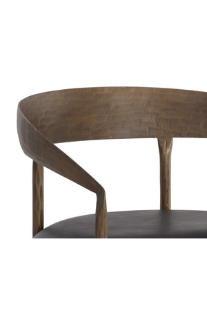   Modern European furniture - Antique Brass Framed Dining Chair - www.oroa.com | Oroa.com