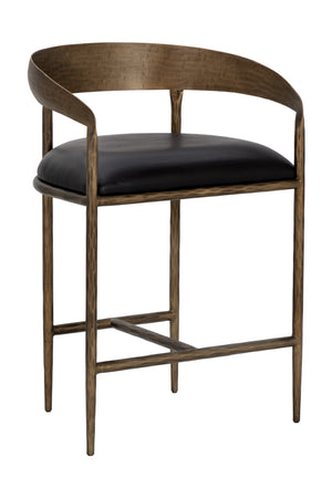  Modern European furniture - Hammered Metal Counter Stool - www.oroa.com | Oroa.com