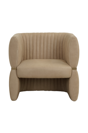   Modern European furniture - Leather Channeled Lounge Chair - www.oroa.com | Oroa.com