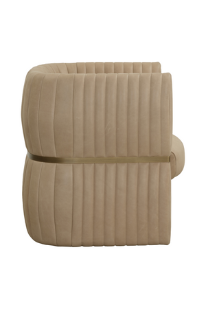   Modern European furniture - Leather Channeled Lounge Chair - www.oroa.com | Oroa.com