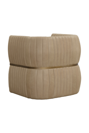   Modern European furniture - Leather Channeled Lounge Chair - www.oroa.com | Oroa.com
