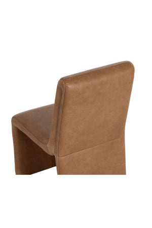  Modern European furniture - Brown Leather Dining Chair - www.oroa.com | Oroa.com