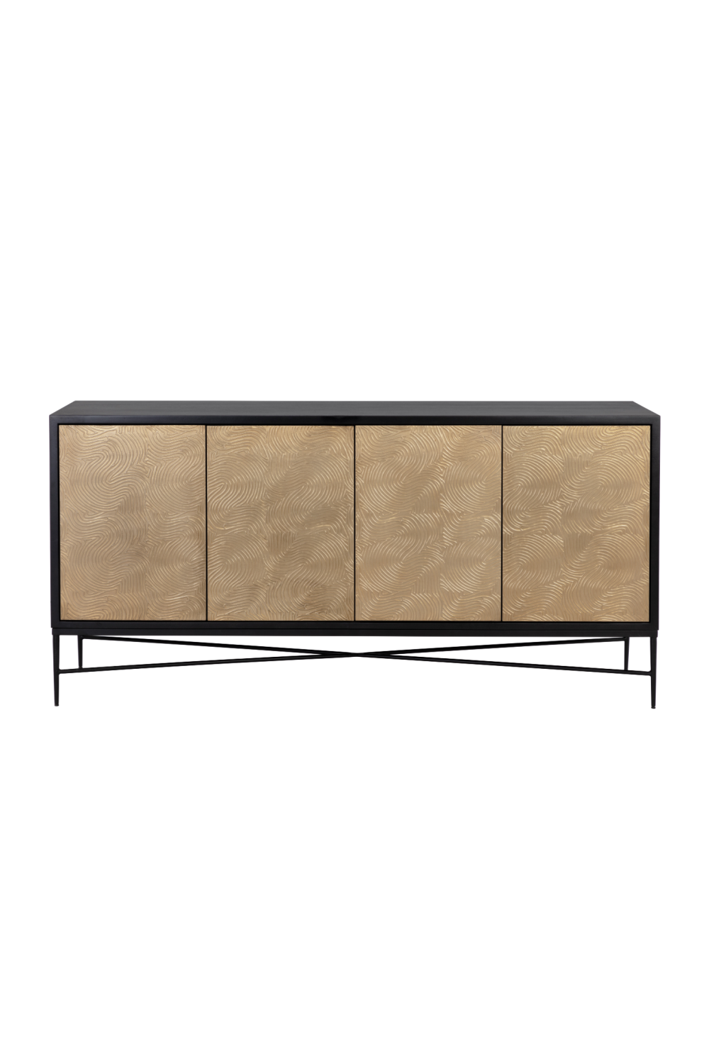   Modern European furniture - Gold 4-Door Sideboard - www.oroa.com | Oroa.com