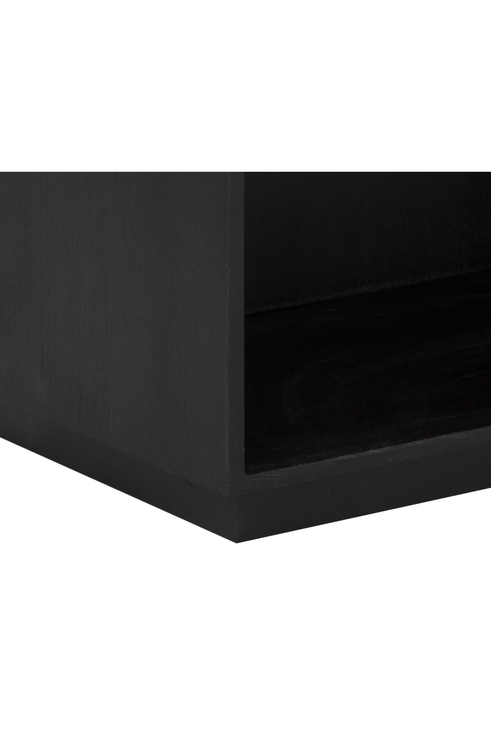   Modern European furniture - Champagne Gold Accented Black Nightstand - www.oroa.com | Oroa.com