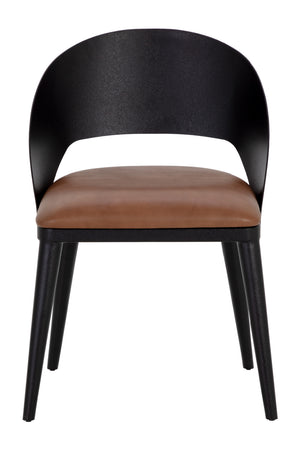   Modern European furniture - Leather Seat Dining Chair - www.oroa.com | Oroa.com