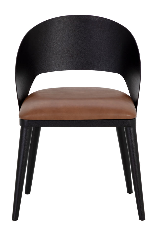 Modern European furniture - Leather Seat Dining Chair - www.oroa.com