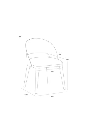   Modern European furniture - Leather Seat Dining Chair - www.oroa.com | Oroa.com