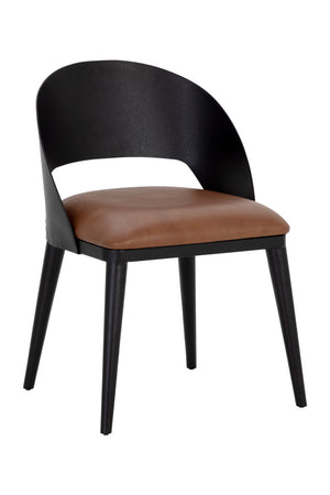   Modern European furniture - Leather Seat Dining Chair - www.oroa.com | Oroa.com