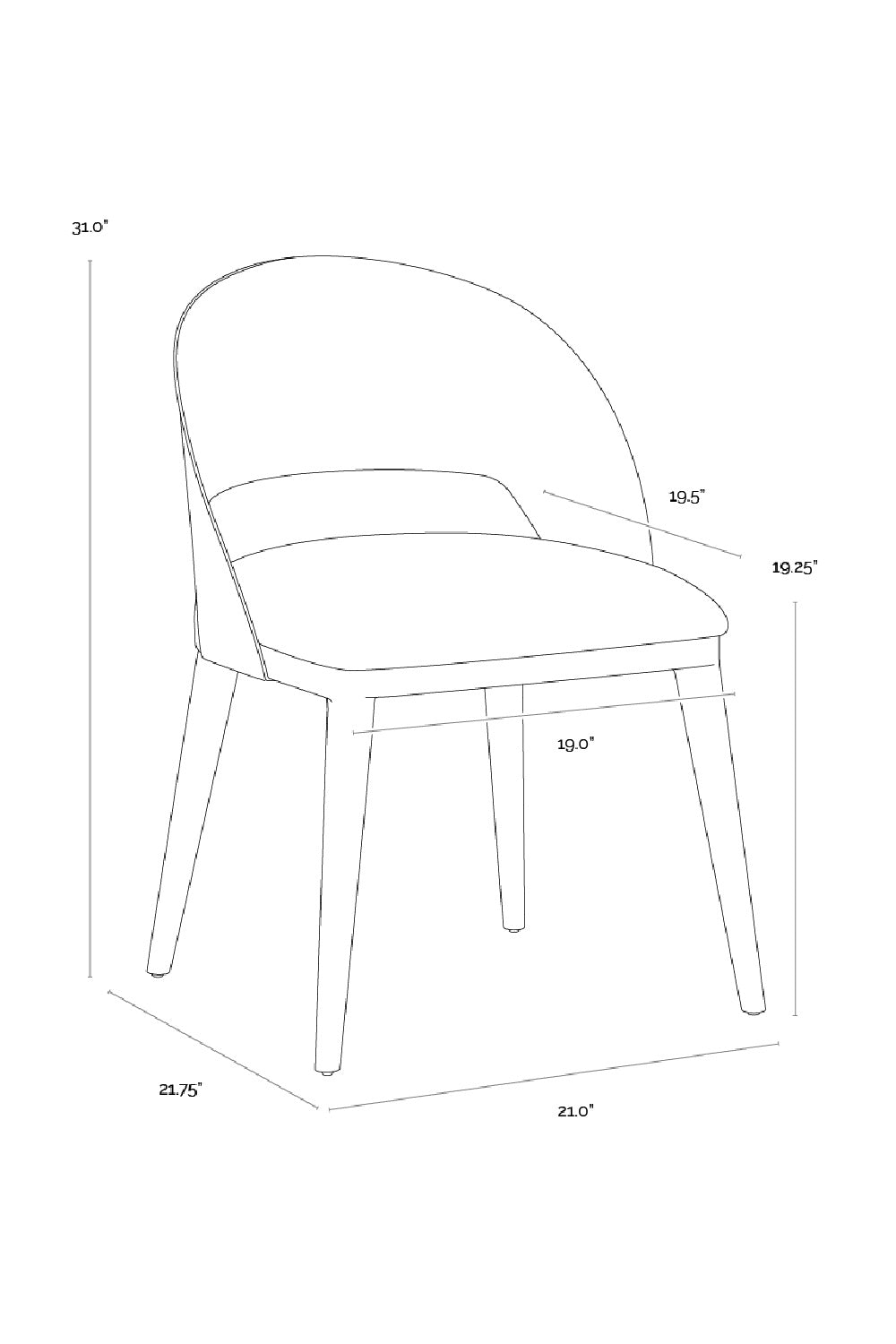   Modern European furniture - Leather Seat Dining Chair - www.oroa.com | Oroa.com