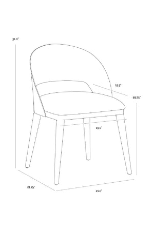   Modern European furniture - Leather Seat Dining Chair - www.oroa.com | Oroa.com