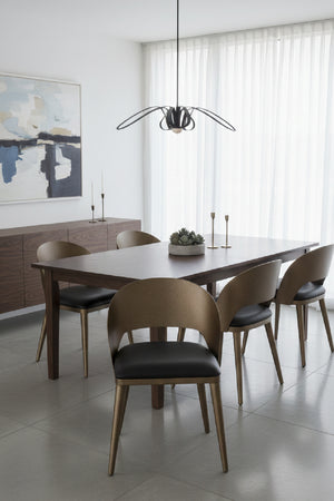   Modern European furniture - Leather Seat Dining Chair - www.oroa.com | Oroa.com