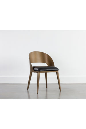   Modern European furniture - Leather Seat Dining Chair - www.oroa.com | Oroa.com