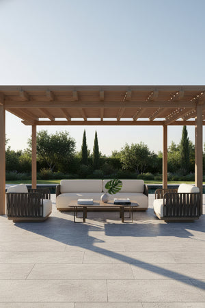   Modern European furniture - Gray Polyrod Indoor/Outdoor Sofa - www.oroa.com | Oroa.com