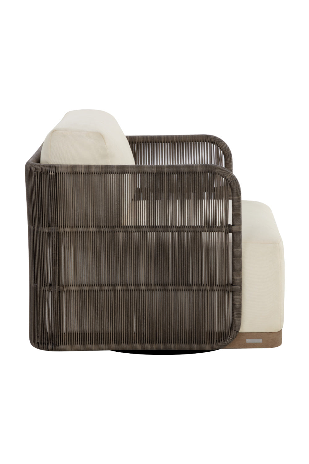   Modern European furniture - Gray Polyrod Indoor/Outdoor Swivel Chair - www.oroa.com | Oroa.com