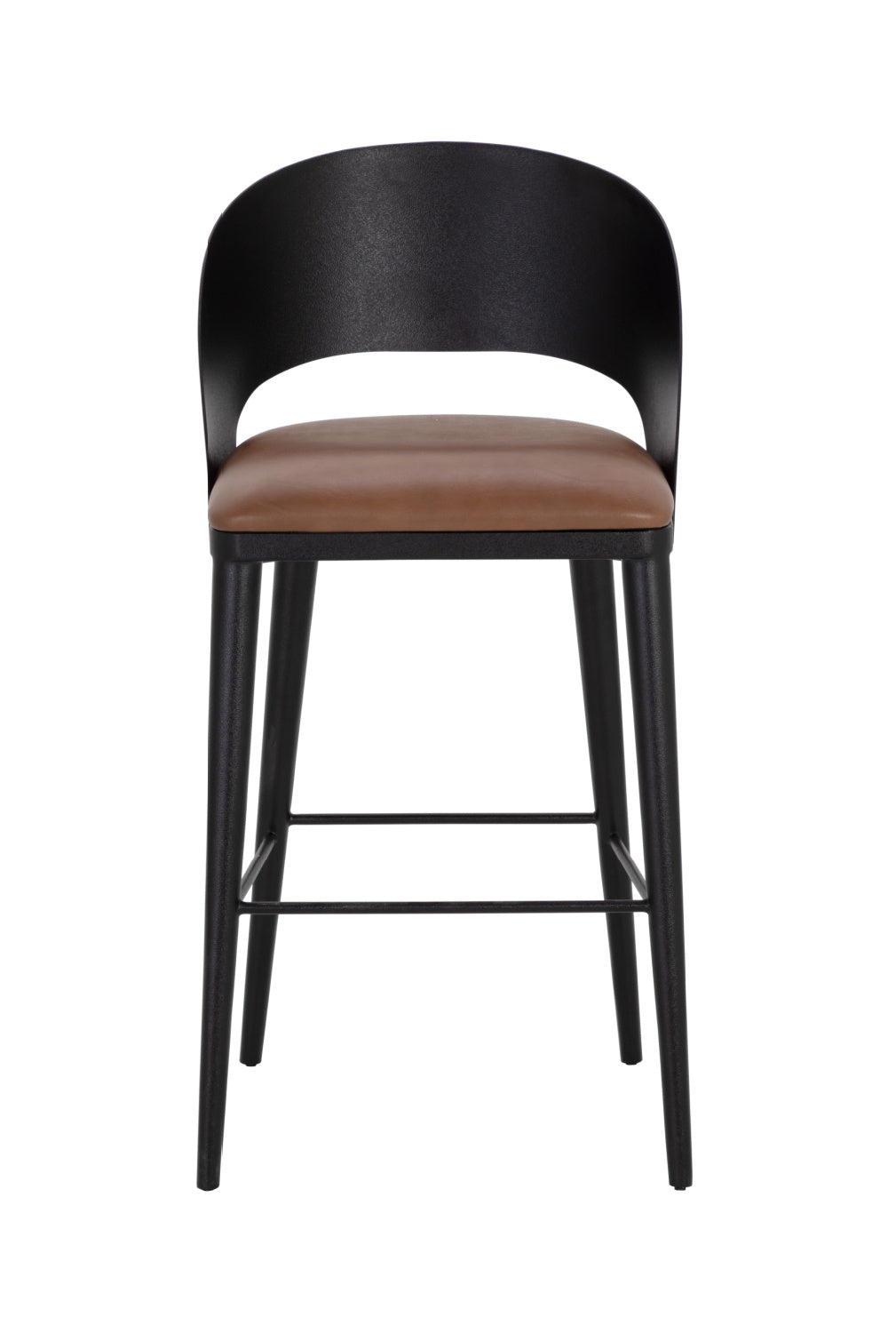   Modern European furniture - Brown Leather Seat Bar Stool - www.oroa.com | Oroa.com