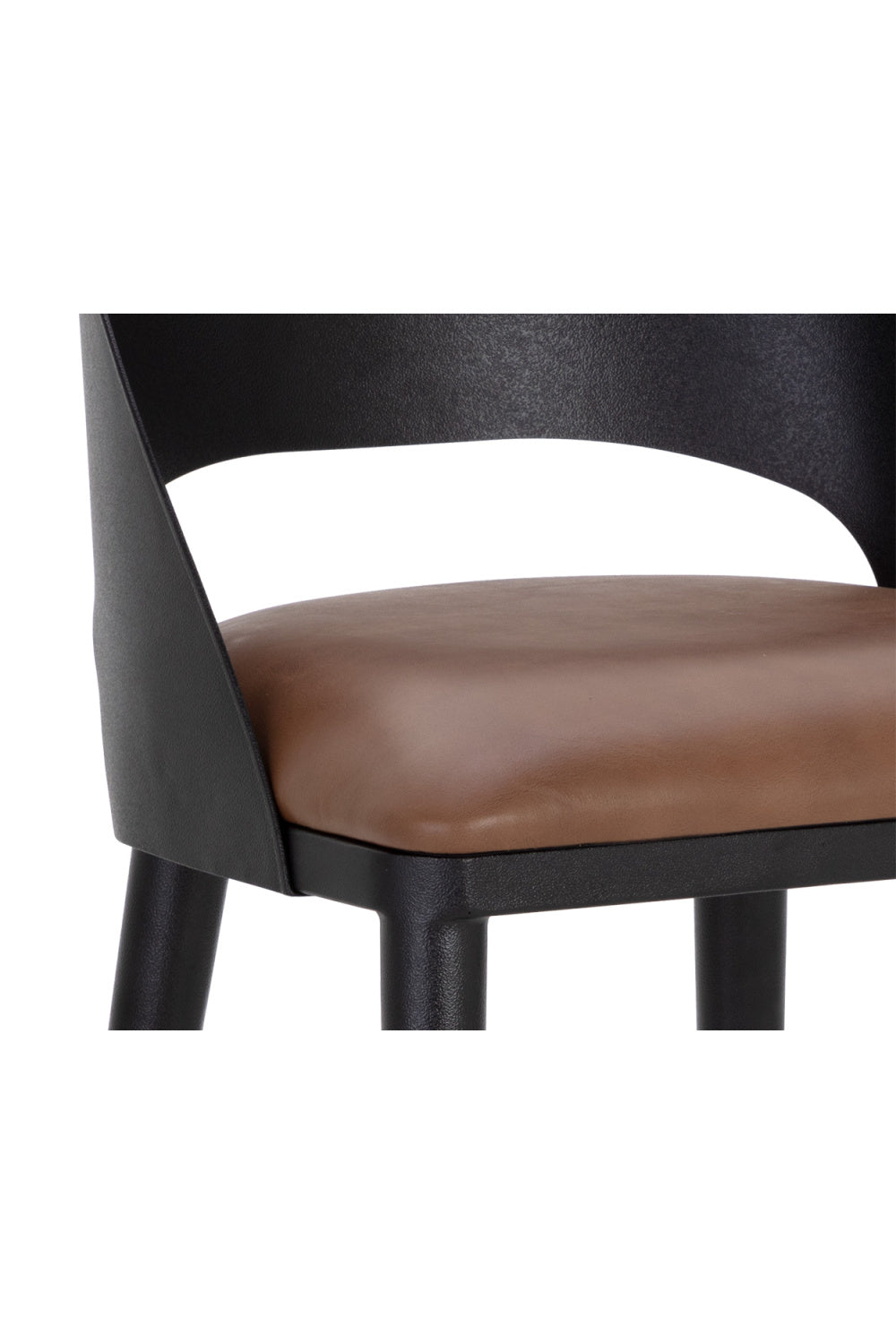  Modern European furniture - Brown Leather Seat Bar Stool - www.oroa.com | Oroa.com