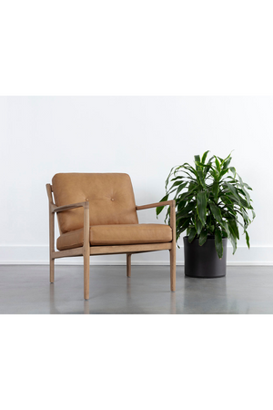   Modern European furniture - Button-Tufted Leather Lounge Chair - www.oroa.com | Oroa.com